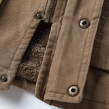 Casaco casual de inverno em algodão