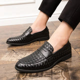 Mocassins elegantes em tecido