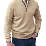 Camisola casual com fecho
