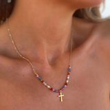 Conjunto de Colares Eternidade com Contas