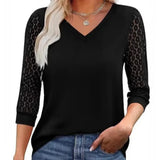 Moda Lusitana - Blusa com Renda na Manga