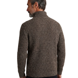Elegante camisola de gola alta em malha