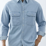 Camisa de ganga clássica