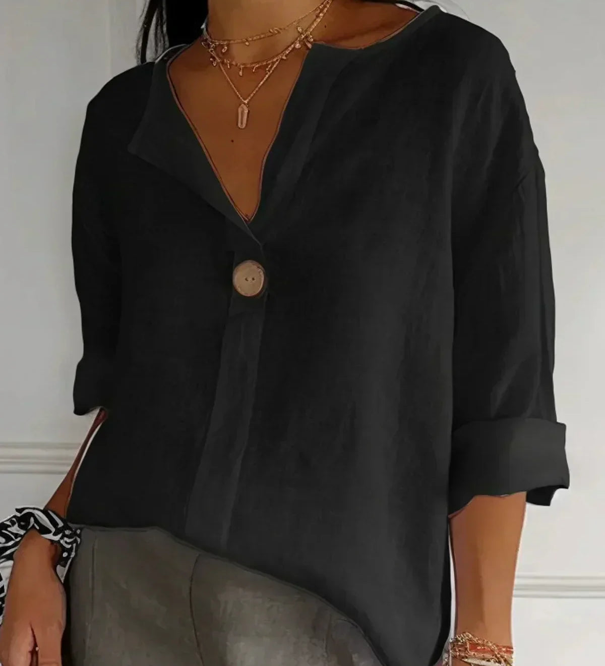 Aria | Blusa Casual Decote V