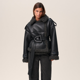 Elvira | Casaco de Shearling com Cinto