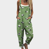 Moda Lusitana - Macacão Confortável com Estampa