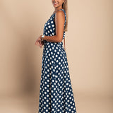 Hannah™ | Vestido longo de bolinhas da Lina