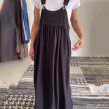 Alice | Vestido casual com alças de cor sólida