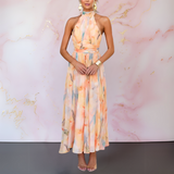 Naomi™ | Vestido elegante com estampa aquarela