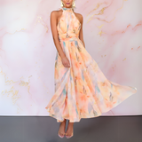 Naomi™ | Vestido elegante com estampa aquarela