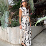 Camilla - Conjunto de blusa e saia estampada