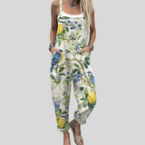 Moda Lusitana - Macacão Estampado Confortável