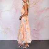 Naomi™ | Vestido elegante com estampa aquarela