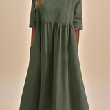 Minea - Vestido de algodão arejado