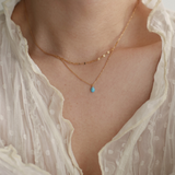 Colar Gota Azul