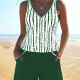 Moda Lusitana - Conjunto de Tankini com Estilo Casual