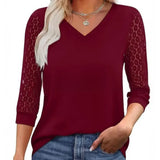 Moda Lusitana - Blusa com Renda na Manga