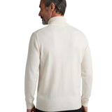 Elegante camisola de gola alta em algodão