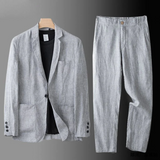 Conjunto de linho elegante