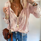 Jill - Blusa Boho Feminina de Crochê