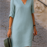 Ria™ | Vestido elegante com decote em V
