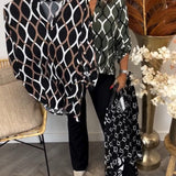 Janny™ | Blusa casual com mangas compridas e estampa elegante