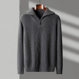 Camisola com fecho de correr Taranto Merino Wool