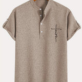 Moda Lusitana - Camisa Elegante com Colarinho Moderno