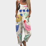 Moda Lusitana - Macacão Estampado Confortável