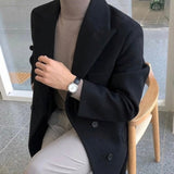 Casaco elegante com duplo peito