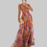 Moda Lusitana - Vestido Longo Floral Estilo Romântico