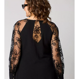 Moda Lusitana - Vestido elegante e sensual de renda preta