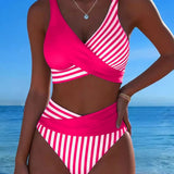 Moda Lusitana - Biquíni Elegância Listrado