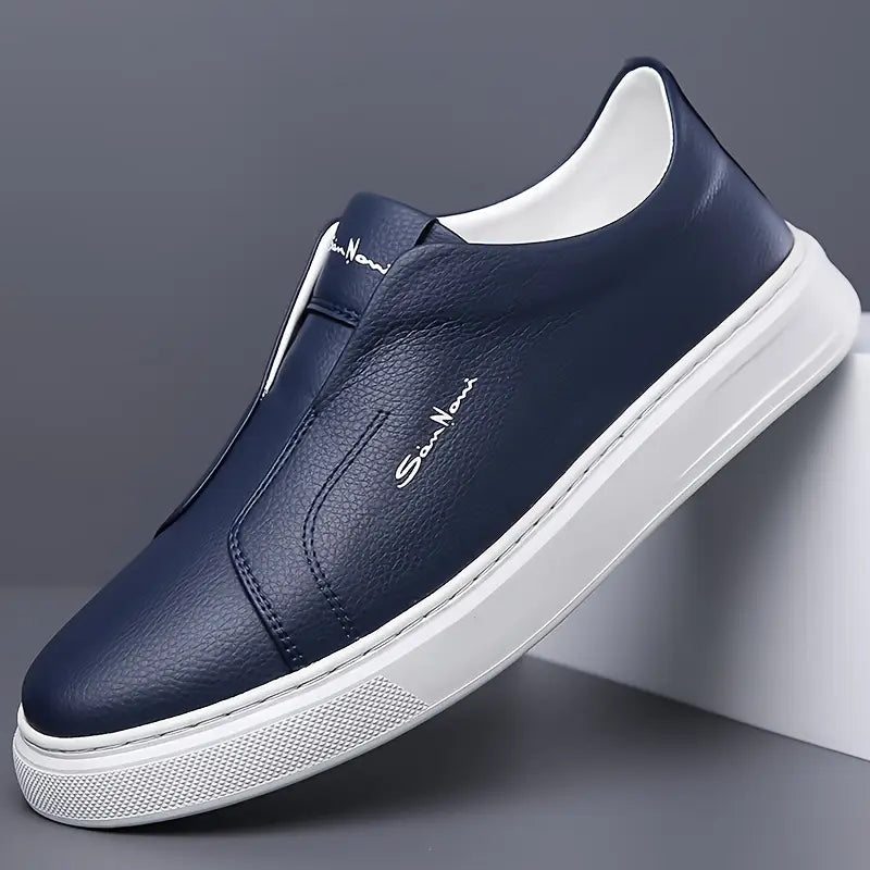 Sapatos Slip-On em pele