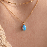 Colar Gota Azul