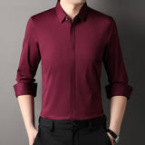 Camisa elástica sem rugas