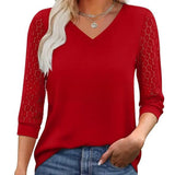 Moda Lusitana - Blusa com Renda na Manga