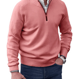 Camisola casual com fecho