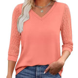 Moda Lusitana - Blusa com Renda na Manga