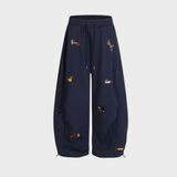 Embroidered Puppy Sweatpants