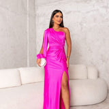 Moda Lusitana - Vestido de Cetim com Fenda