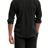 Conjunto de linho respirável