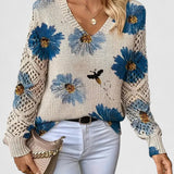 Aurélie | Suéter elegante com estampa floral