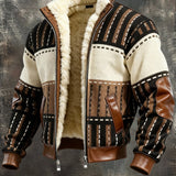 Casaco retro com forro polar