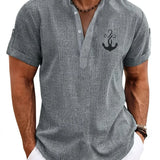 Moda Lusitana - Camisa Elegante com Colarinho Moderno