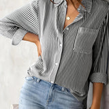 Svala Striped Summer Blouse