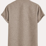 Moda Lusitana - Camisa Elegante com Colarinho Moderno