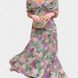 Magda™ | Vestido largo de flores com decote em V