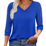 Moda Lusitana - Blusa com Renda na Manga