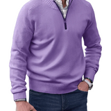 Camisola casual com fecho